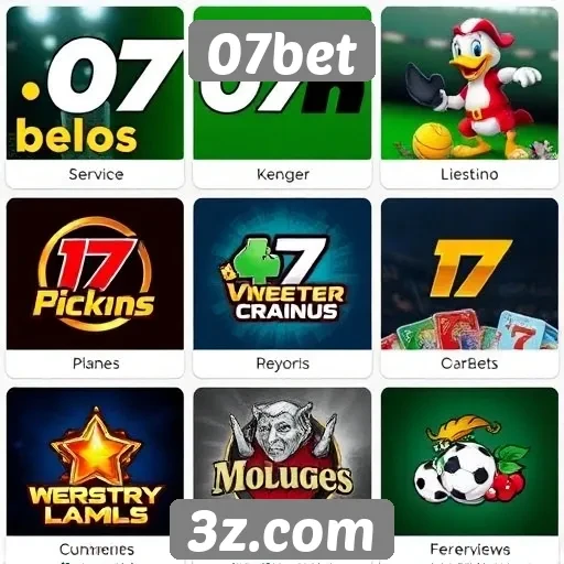 Exploração das opções de jogos disponíveis no 07bet